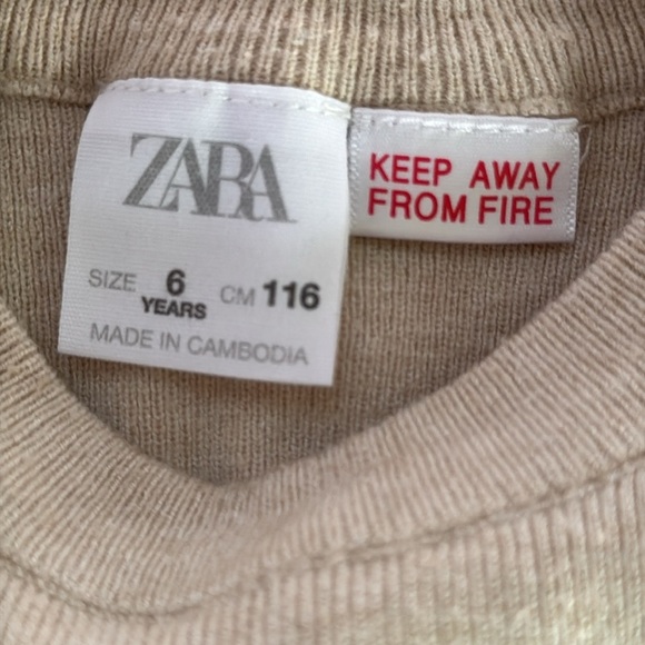 Zara Crew Neck Sweater Size 6yrs - Picture 5 of 8